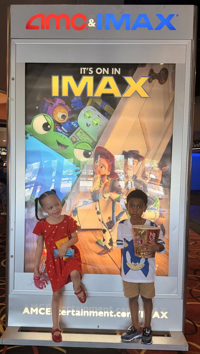MissMonica44's tweet photo. Toy Story 5 in 4DX was LIT!! Oh we’re spoiled now, there’s no other way to watch a movie anymore 😂🥰 https://t.co/4VQGvSUqPu