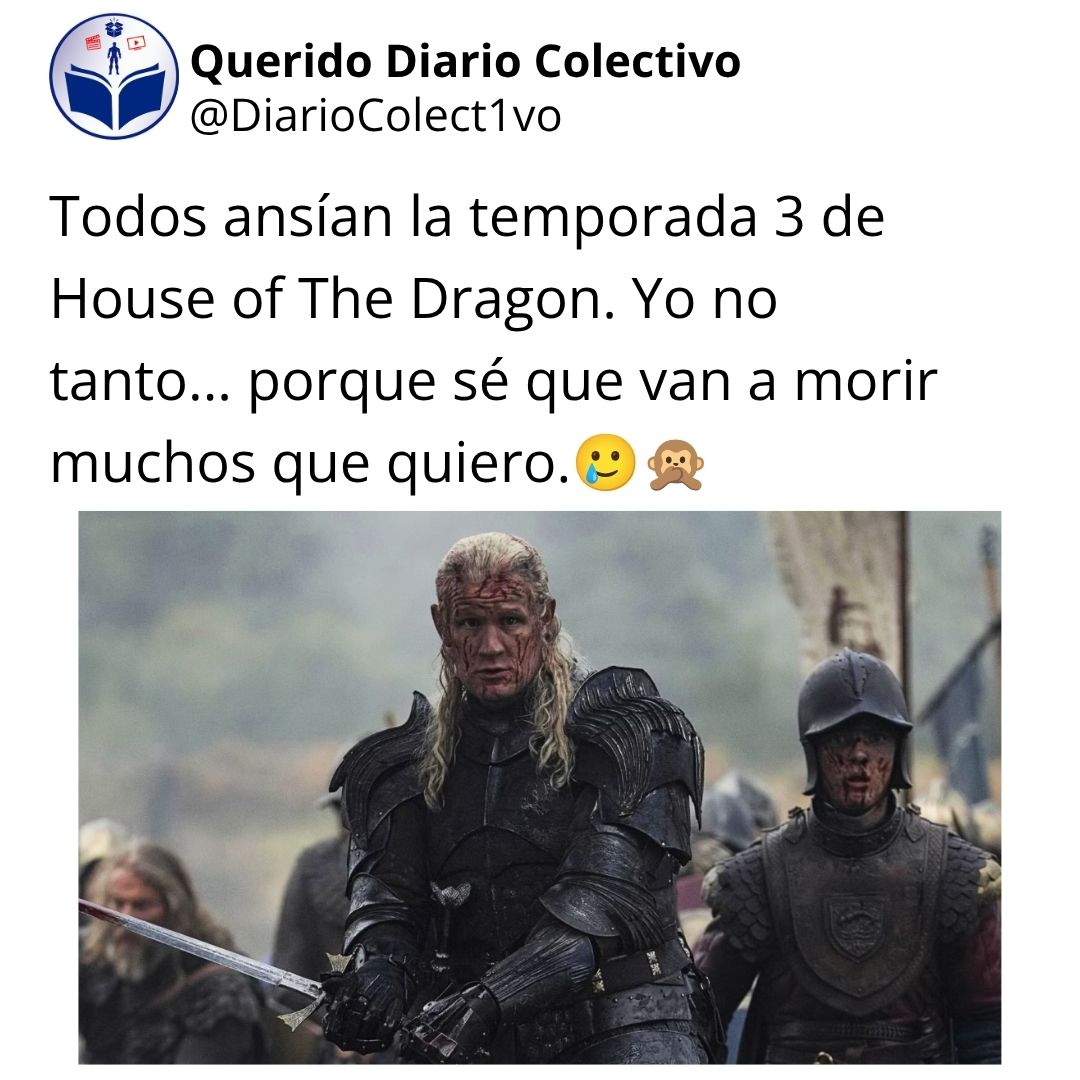 DiarioColect1vo's tweet photo. 🙈 Osea sí quiero ver, pero NO quiero ver 😭 💔

#hbo #houseofthedragon https://t.co/rjuajOj80J