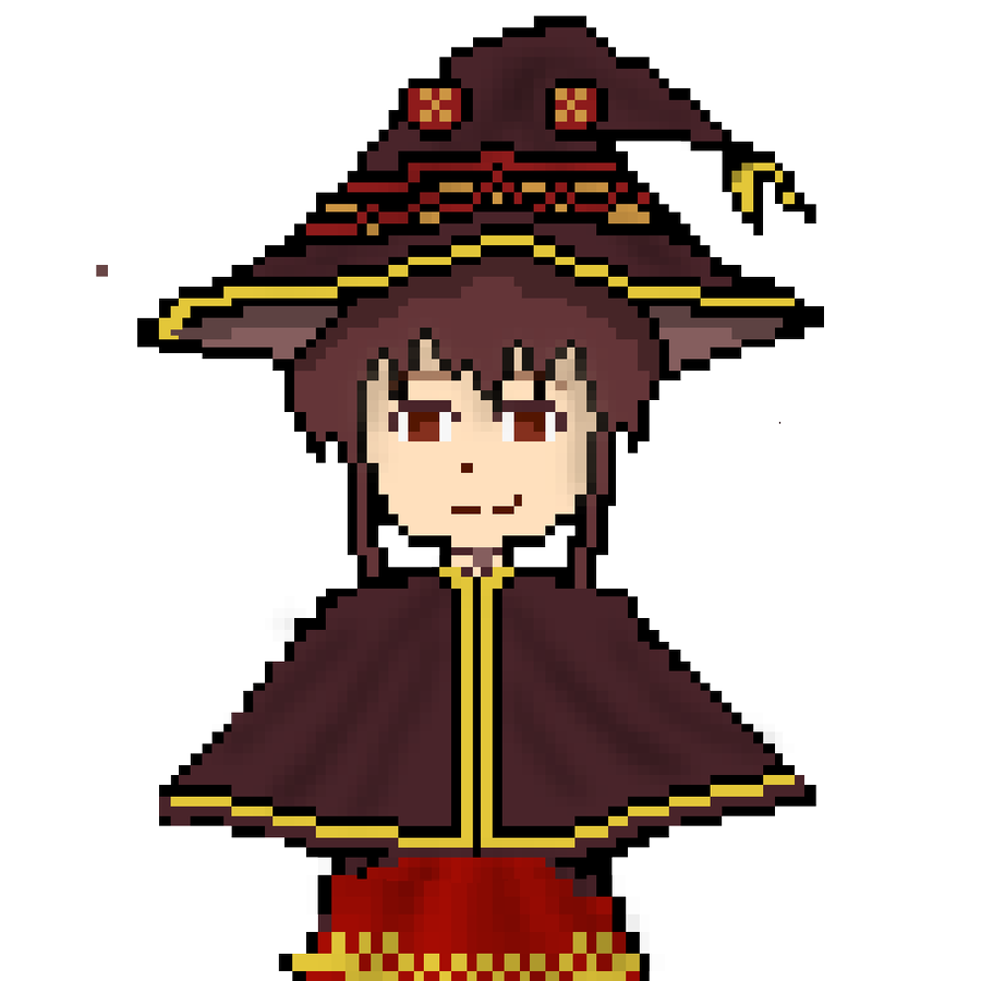 nomnomoo1's tweet photo. #17 Megumin   
#megumin #pixelart #nomnom #VGenCode #pixilart https://t.co/wF3cgREyHk