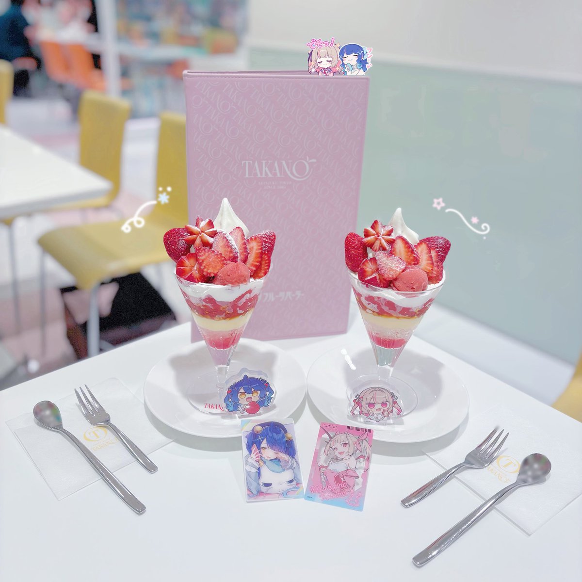 ink_pm104's tweet photo. JR名古屋高島屋限定パフェらしい🍓🍨
くずまるのはじめてのお出かけにぴったりだった〜✨️いちごが甘くて神🩵🩷 https://t.co/iTXb8MSET0