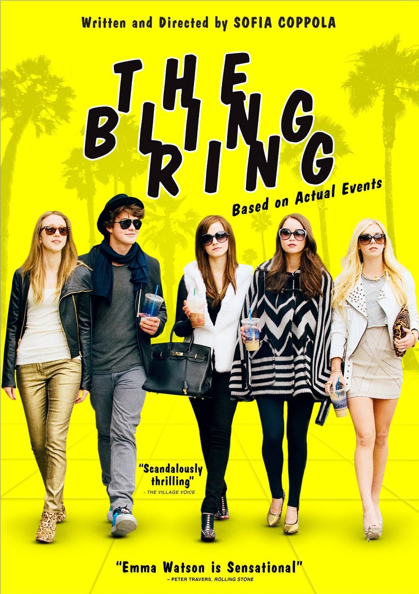 XHiCommunities's tweet photo. The Bling Ring 
مستوحاة من أحداث حقيقية، تستخدم مجموعة من المراهقين المهووسين بالشهرة الإنترنت لتتبع أماكن وجود المشاهير بهدف سرقة منازلهم. https://t.co/bVrgOJbz01