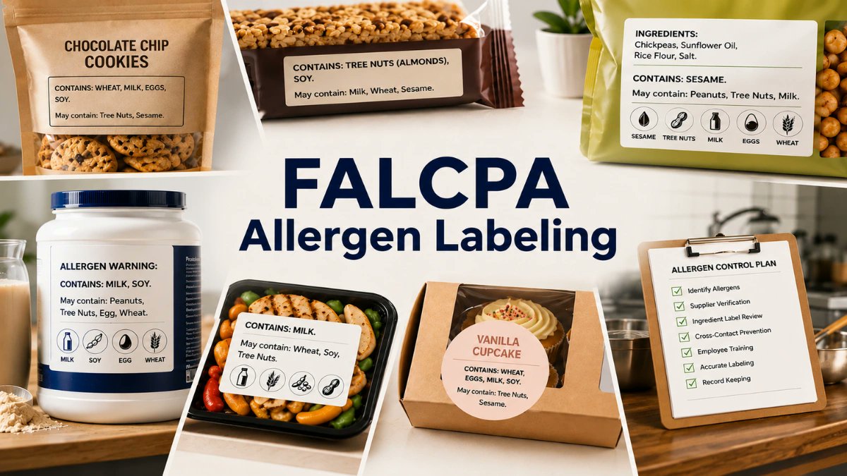 ArrowSystemsInc's tweet photo. FALCPA Allergen Labeling: What Food Brands Must Know to Stay FDA Compliant

Clear allergen labeling is more than compliance—it's about consumer safety and brand trust.

Meet FDA requirements
Protect consumers
Reduce recall risks

Learn more 
🔗 https://t.co/gT3mux4dyb

#FALCPA https://t.co/mMMDoNfzBn