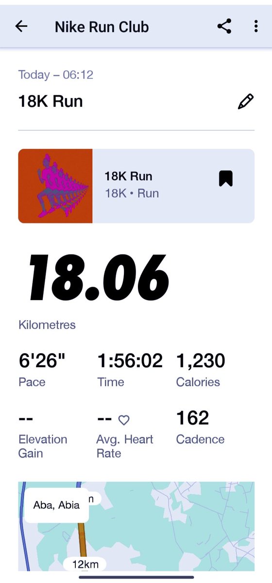 anyiwoorth's tweet photo. #WeekendRun #SaturdayRun #GratitudeRun #18KM #MensMentalHealthMonth #RunWithTheWinds 💯✅✌🏿 https://t.co/3wrlDnjpGi