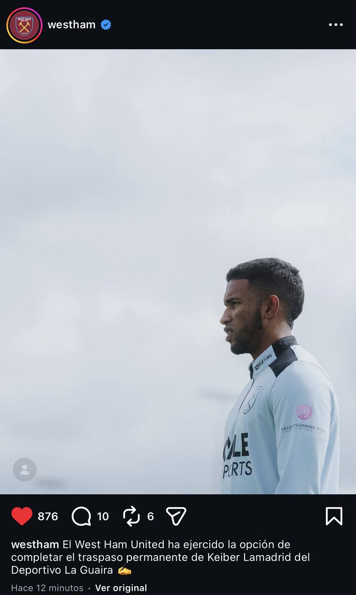 damn__fc's tweet photo. 🇻🇪 🏴󠁧󠁢󠁥󠁮󠁧󠁿 El West Ham anunció oficialmente que ejecutaron la opción de compra de Keiber Lamadrid.

🔜 Championship 26/27 con una pizca de vinotinto 🍷 https://t.co/yVaIdMP7o1