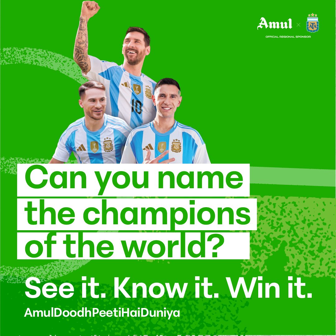 Amul_Coop's tweet photo. Flaunt your football knowledge and stand a chance to win. https://t.co/MMu2jl2Z9f