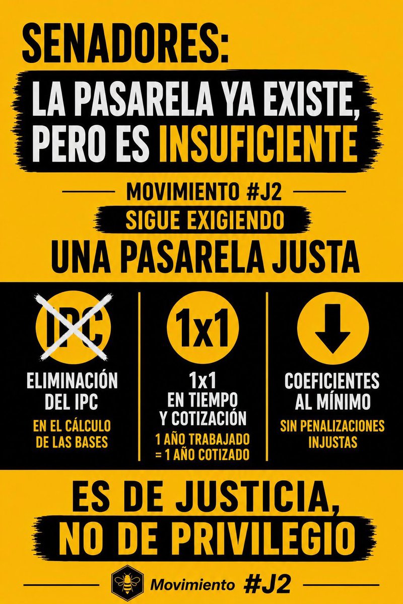MafOlmo's tweet photo. Sr Senadores
La CE reconoce a quienes cotizaron lo exigido en sistema previsión social alternativo al RETA una jubilación digna = q a todos los trabajadores 

Pero carecen de ella en mutualidades/aseguradoras

Enmienden con PNJ2 para q la CE no sea papel mojado 

1X1 Todos https://t.co/pW4EsxmlMH