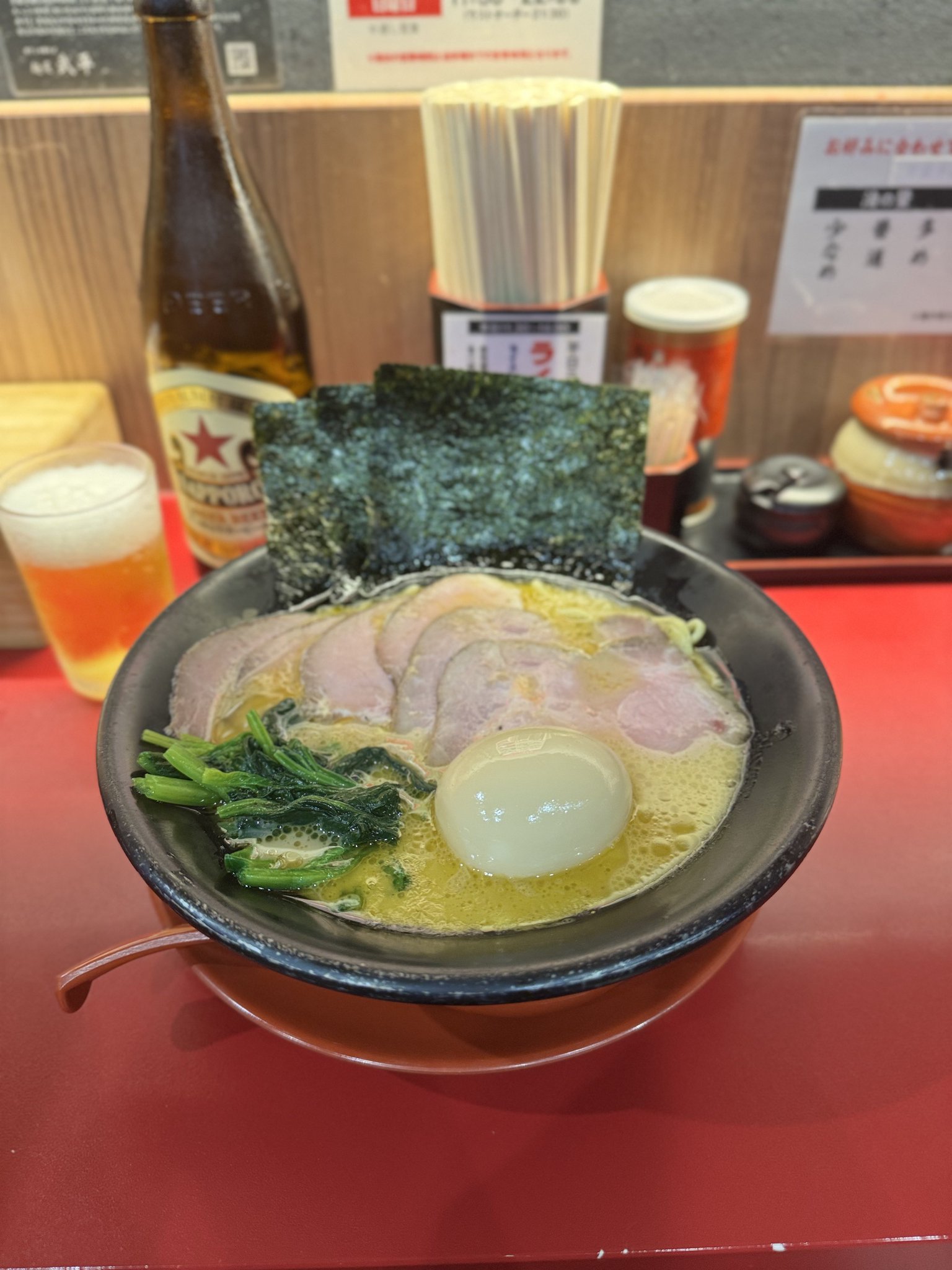 今日は久しぶりに家系ラーメン🍜😋 https://t.co/9sPeC79Blz