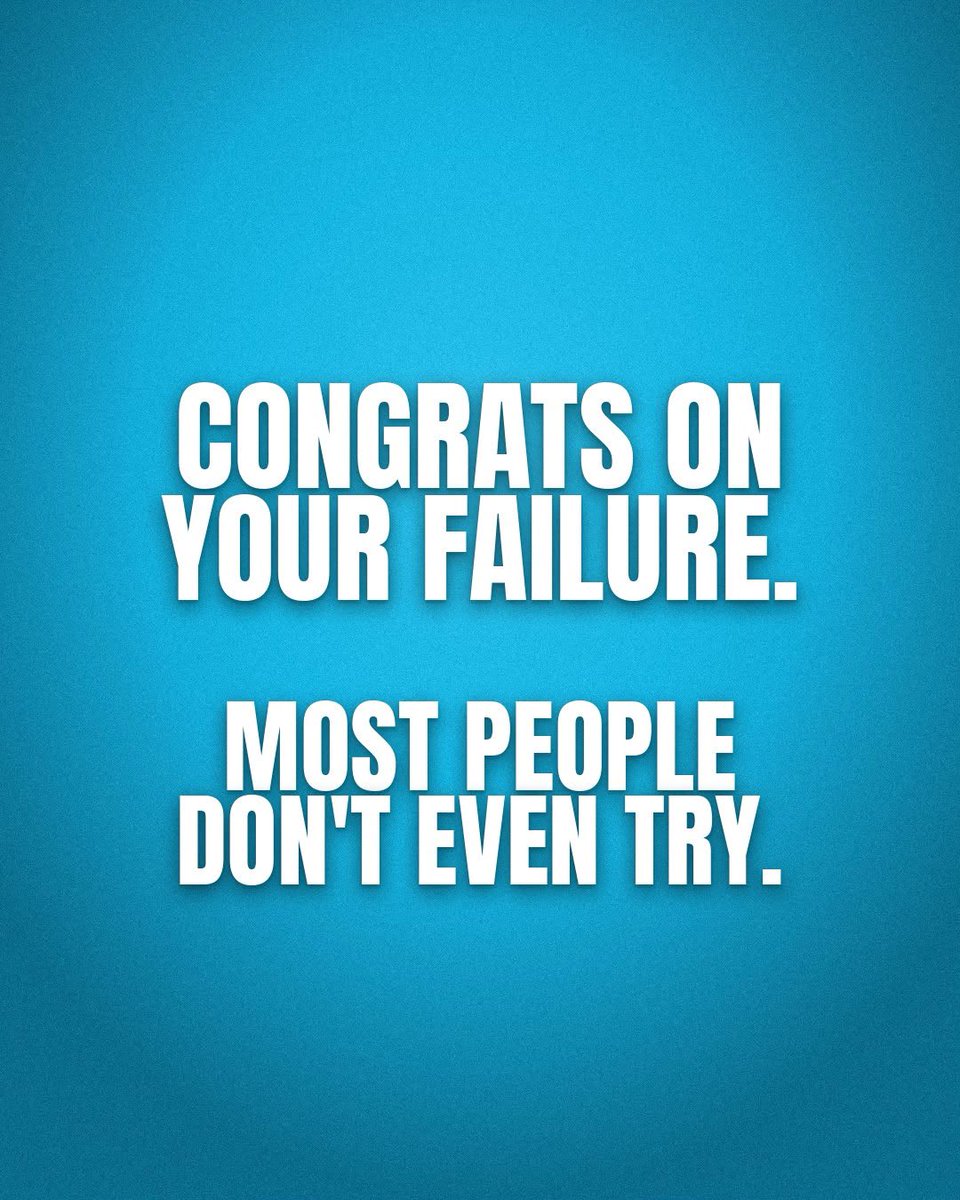 simonsquibb's tweet photo. Most people aren't scared of failing.

They're scared of being seen failing.

You can fail in private and try again next week. Nobody loses sleep over that. The fear that actually stops people isn't the failure itself. It's the people who'd watch.

But the thing is… most people aren't even watching as closely as you think. They're too busy worrying about their own audience to pay much attention to yours.

You're not being held back by failure.

You're being held back by a non existent audience.