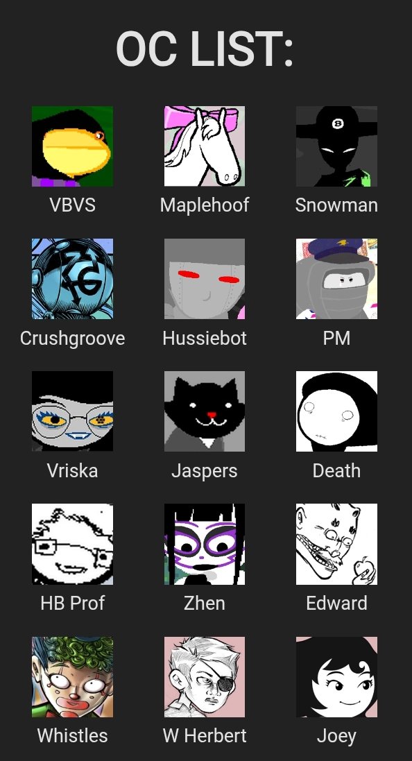kanyehomestuck's tweet photo. Hussie just wanted people to draw their actually good characters and that's why PM and Joey and Whistles the Clown and Honeybee Prof and Viceroy are up there and not Dave https://t.co/ev4q8Q1MnE