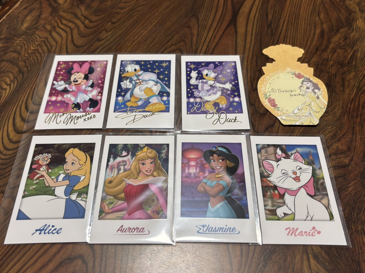 Torihikikachu's tweet photo. ディズニー キャラポトレ 交換 買取 

【譲】画像 
箔 ミニー/ドナルド/デイジー
N アリス/オーロラ/ジャスミン/マリー

求 ベルor 買取（N 100円 箔150円＋送料）

郵送でのお取引希望です、お気軽にお声がけください。 https://t.co/DpB2Ji8uUj