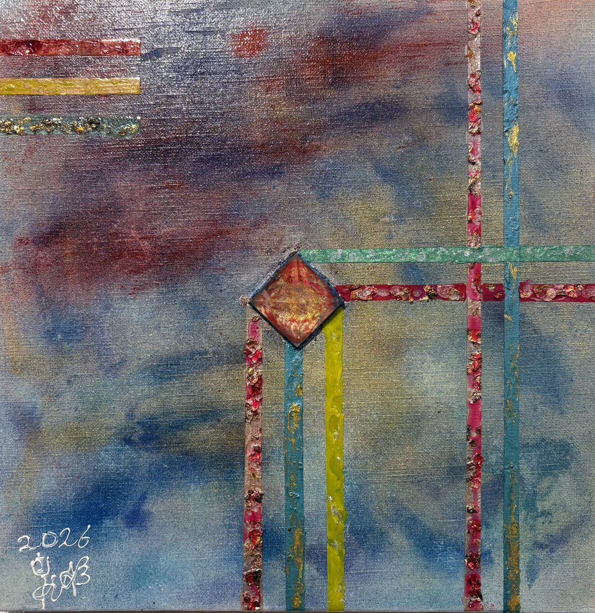 BeansNuance's tweet photo. 「照沼大展」
soul_guide_art 

ご高覧ありがとうございます

アクリル絵の具、油彩、岩絵具、天然石などを交えたミクストメディア作品です

スペインでも展示を予定されていたそうで、
どことなく、スパニッシュを感じます

明日作家在廊です
ぜひ原画で

https://t.co/fBIHmLBBfu

#絵画 #個展 https://t.co/2Jlr6A8RAo