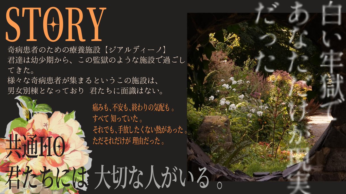 kor1214TRPG's tweet photo. CoC6「いとしのベルフィオーレ」
                2PL / 秘匿HO

サナトリウム×奇病 / 男女バディ×同性愛

新規限定  国籍不問
人を選ぶ要素多数
一部感情指定あり  自由度低め

性癖￤恋愛感情の伴わない男女バディ、それぞれの大切な存在のために手を取り合う2人

 2026年12月 公開予定 https://t.co/dwKKwmqEV8