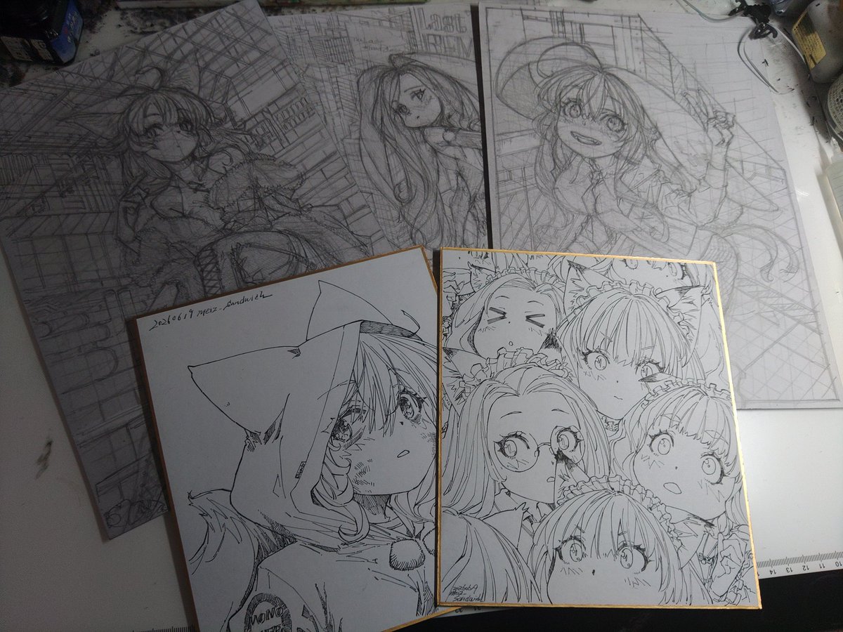 今日の作業
#traditionalart #wipart #foxgirl #catgirl