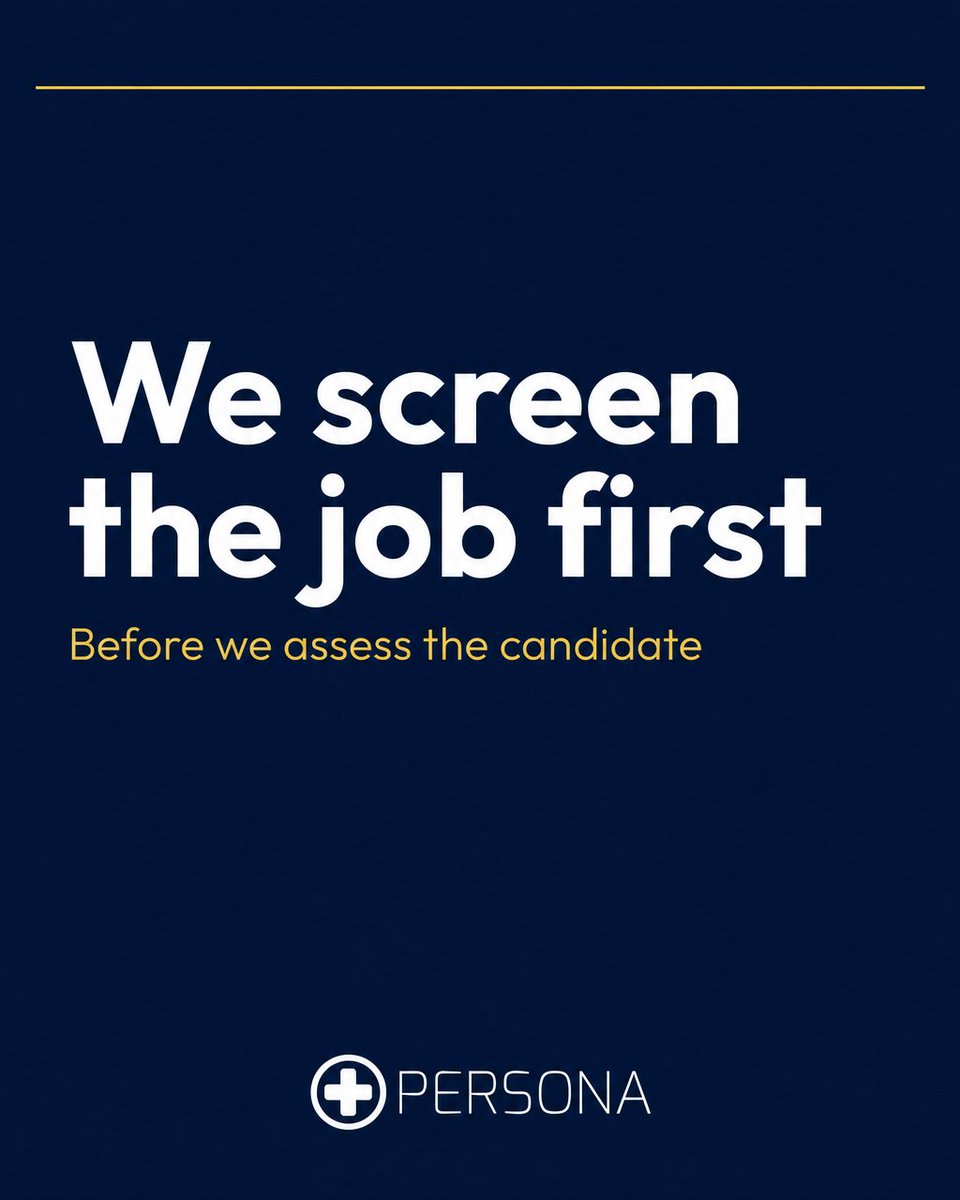 PersonaHealth's tweet photo. We don't start with the candidate. We start with three questions for the employer. That's what shapes every pre-employment medical 📋
#PreEmploymentMedicals #OccupationalHealth #WorkplaceHealth #HiringProcess #PersonaHealth https://t.co/IFXzebowhO