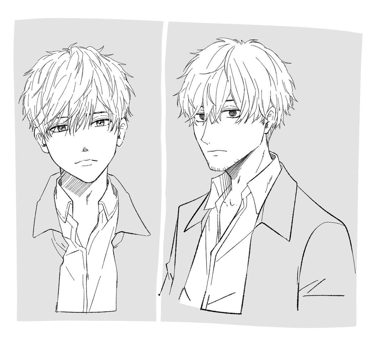 iseharu7's tweet photo. 同じ人物を女性向けと男性向けに描き分ける遊び https://t.co/y1nMXgxSC1