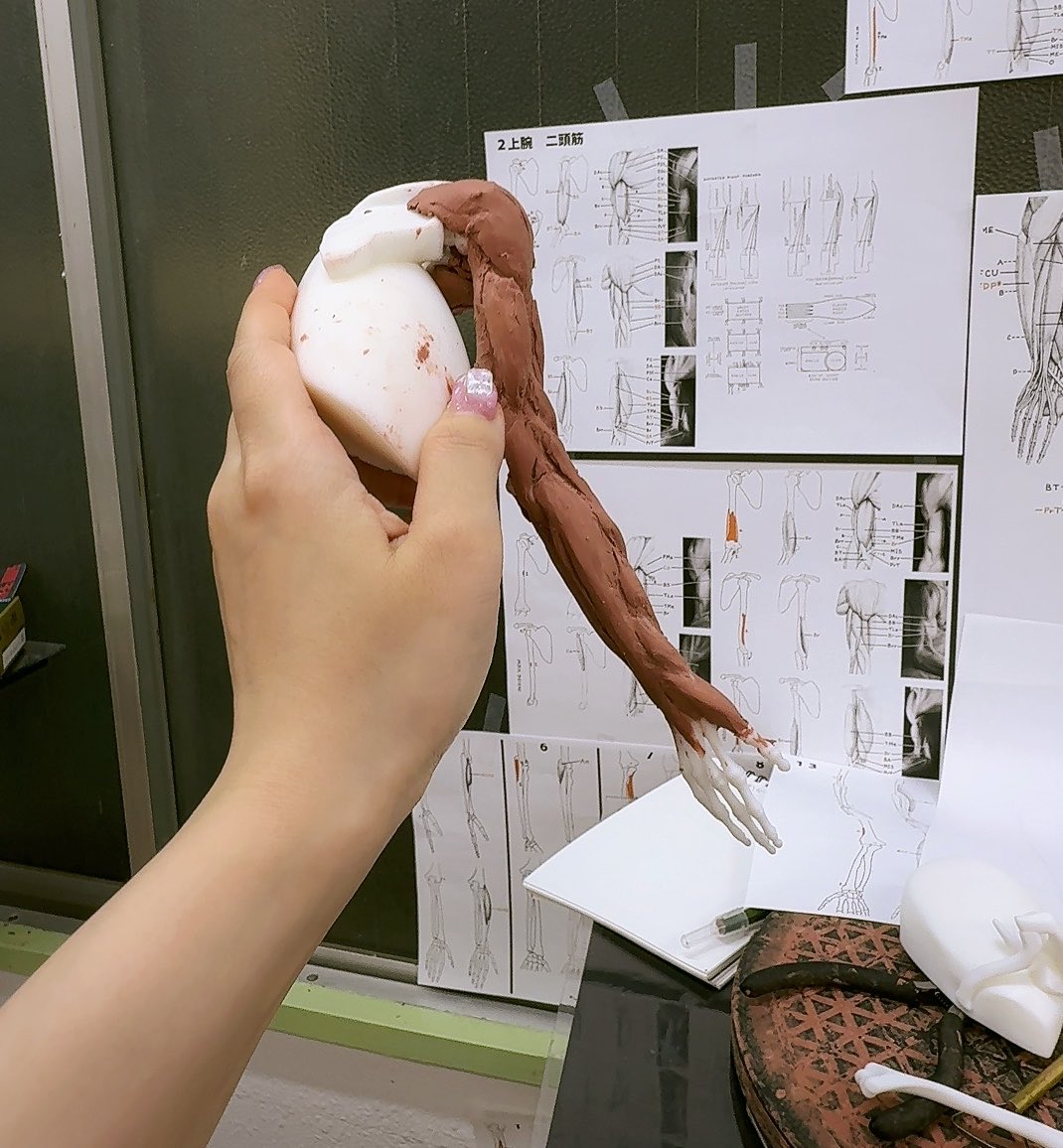 造形のお教室でした！腕ムズ過ぎ〜ッ💪✨ https://t.co/82WtLzSYXI