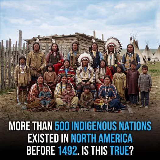 native_am_pride's tweet photo. Before 1492, North America was not empty at https://t.co/zB7oz9LaYz was home to more than 500 Indigenous nations, each with its own culture, language, and way of life.From powerful communities in the Northeast to desert societies and coastal tribes in the Pacific, the land was full of life and diversity.These nations were not isolated.They built strong trade networks that connected people from the Arctic all the way to central Mexico. Through these connections, they shared knowledge about farming, medicine, and even the stars.Each nation governed itself and had a deep connection to its land.The level of diversity and organization was just as advanced as anywhere else in the world at that time.Understanding this changes how we see history.North America was not a land waiting to be discovered in 1492 — it was already full of rich cultures, stories, and civilizations.What are your thoughts on this history?