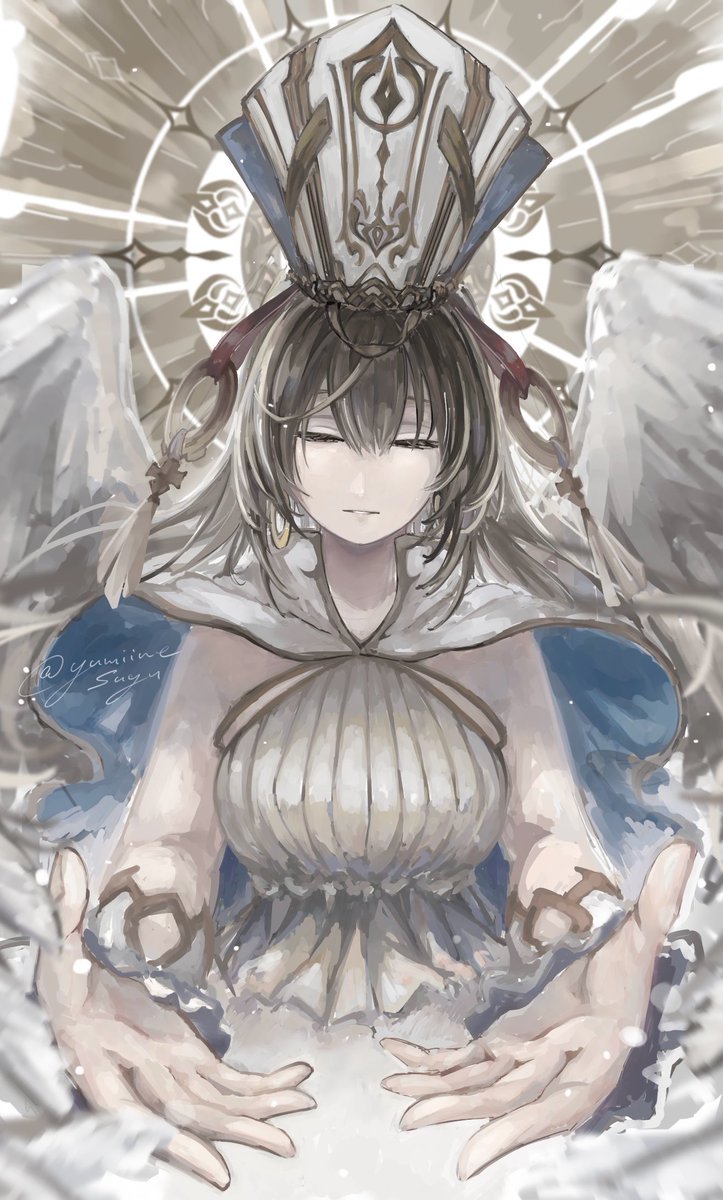 yumiinesuyu's tweet photo. #メメントモリ_FA #メメントモリ 
教皇エルフリンデ様 https://t.co/QKYrTukQIs