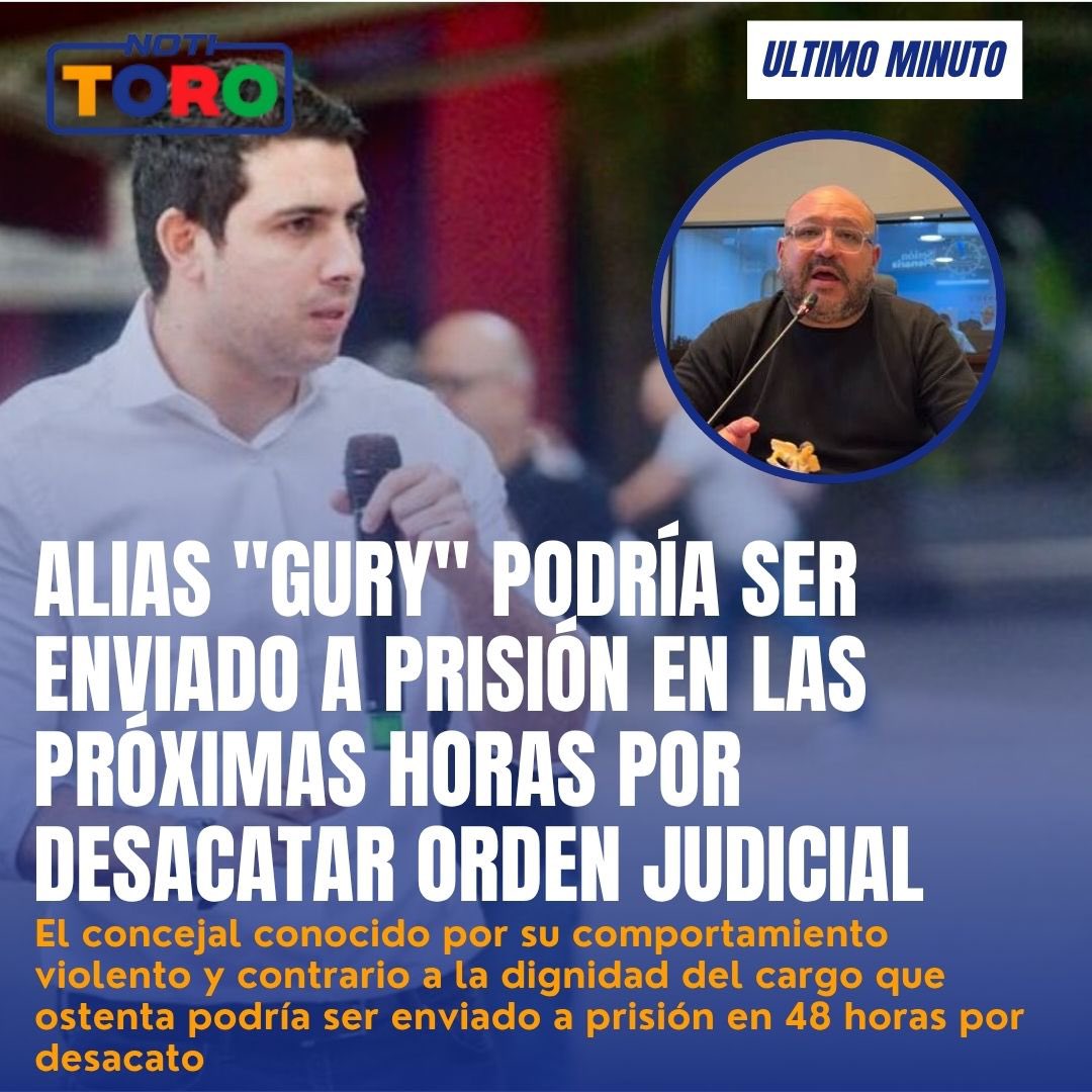 AlejoToroAnt's tweet photo. Alias "Gury" podría ser enviado a prisión en las próximas horas por desacatar orden judicial 

https://t.co/IgyPw3T1SC https://t.co/uusCIJLScY