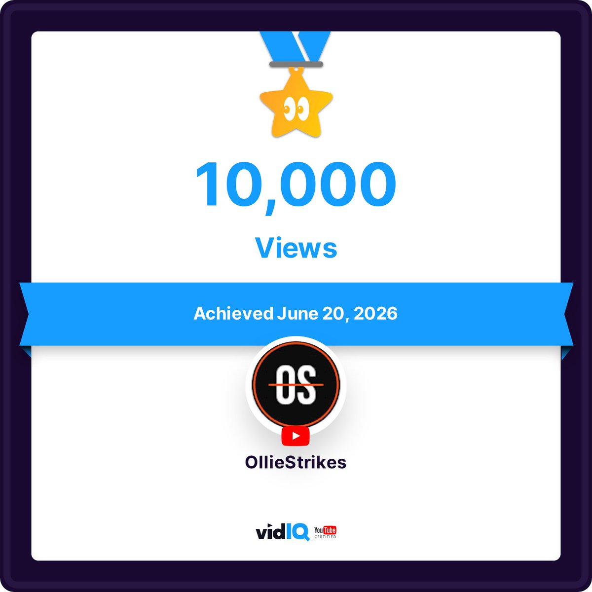 olliestrikesgg's tweet photo. Celebrating some wins today, thanks everyone for tuning in, two weeks into this new YouTube journey. https://t.co/vtKbVzJIMJ