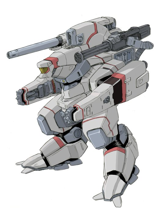 matsuurama's tweet photo. オリジナルロボ論　非ガンダム系で
自分のデザインだとビザールが自慢のデザインで、主役で使いたいなぁとは思ってますが機会が無い。
言うても元ネタはデストロイドモンスターっすけどね。 https://t.co/1ttWJmTffY