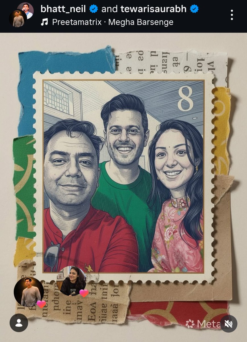 stanningadakaar's tweet photo. There's no one like Arjun Talwar, nor like how #ArHa were! forever thankful to the creators and these two wonderful actors for Arjun-Megha ✨️

ps. perhaps the only AI-edited pic I'm happy for it being on Neil's feed 😭💘🧿
#MeghaBarsenge #NeilBhatt https://t.co/BMI9oyzYbB