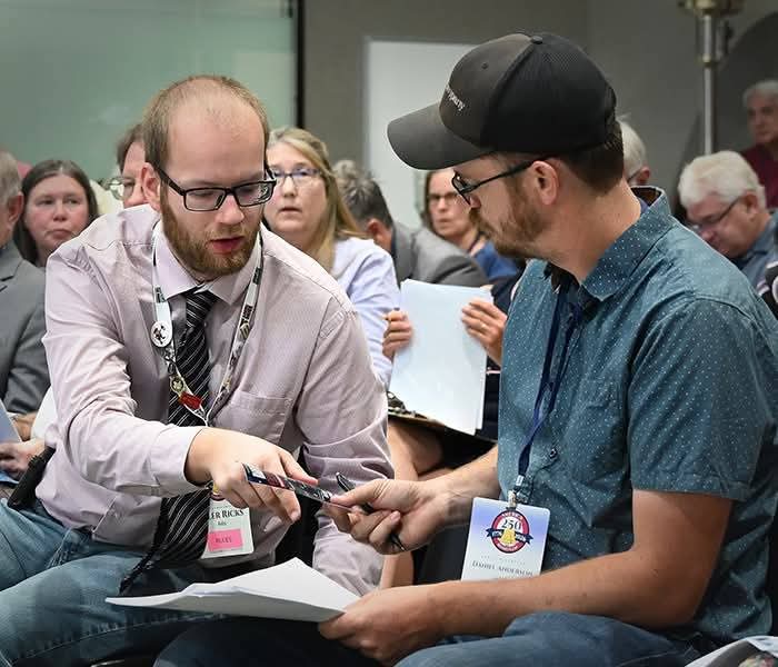 TylerRicksID's tweet photo. Got through the rules committee the first general session of the Idaho Republican Party Summer Convention 2026. One of my favorite things of these meetings I get interact with folks across the state and some might even have some memorabilia for me!
#idgop21 #idleg21 #idyr #yrnf https://t.co/oCJpiizhYb