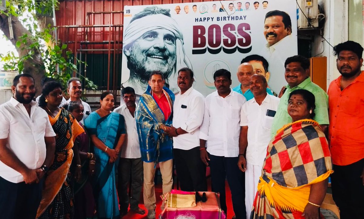 AmirdaVarshini1's tweet photo. Yesterday 19.06.2026, we joyfully celebrated 56th birthday of our beloved leader Thiru.@RahulGandhi, in #namma126 ward led by our MP Thiru. @pravchak, alongside the public. We distributed essential welfare assistance to families &amp; residents in need.

@nivedithalva @TVKVijayHQ https://t.co/853NGaI30U