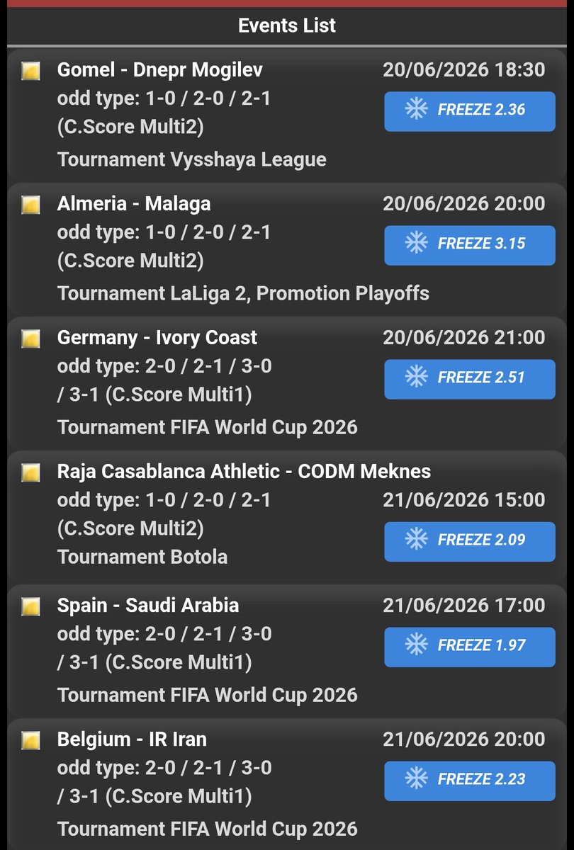 Okechukwu_odd's tweet photo. BET9JA SELECTIONS

Odds of 170 👉🏻 Number:5HSBHZT

#Bet9jaCode https://t.co/RdW6Lbrid6