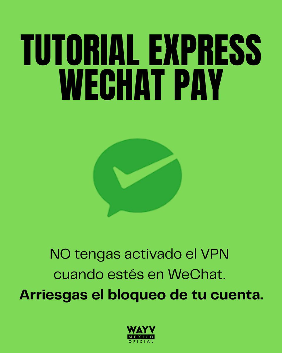 wayvmxbase's tweet photo. TUTORIAL EXPRESS - W*Ch*t P*y y compras en QQ Music.

Disclaimer: el tutorial se hizo con cuentas basadas en México 🇲🇽

WayZenNi, te traemos un tutorial rápido para vincular tu tarjeta a tu cuenta de W*Ch*t y así poder comprar canciones o álbumes en QQ Music.

Rosa la información en las imágenes.

★ Recuerda cuidar bien tu cuenta de weix*n para no perderla. Te recomendamos agregar contactos y enviar mensajes de vez en cuando para que no te cierren o bloqueen la cuenta.

#WayV #WeishenV #WayZenNi #WayVMéxico #威神V