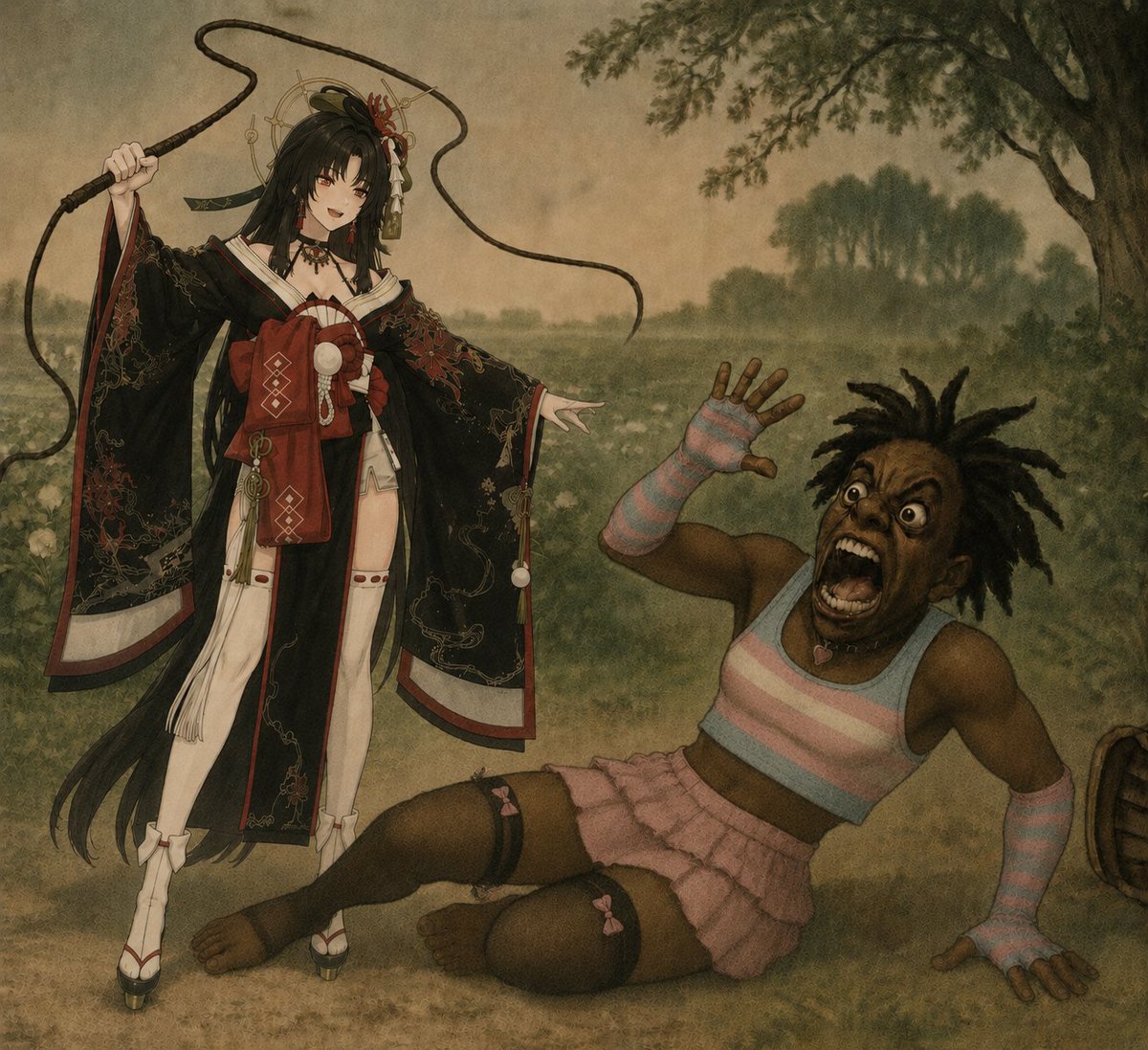 DailyZeroNTE's tweet photo. Nooo Hotori! You shouldn't do that! https://t.co/hBl4M0HGES