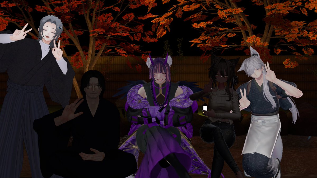 _n_k_o's tweet photo. 和装バーにお邪魔しました〜！
皆さん個性的で楽しかったです🎶
次はLLC入れます😖
和服改変したいな〜！

 #花咲_VRC 🪭 https://t.co/NrXuHzc7a7