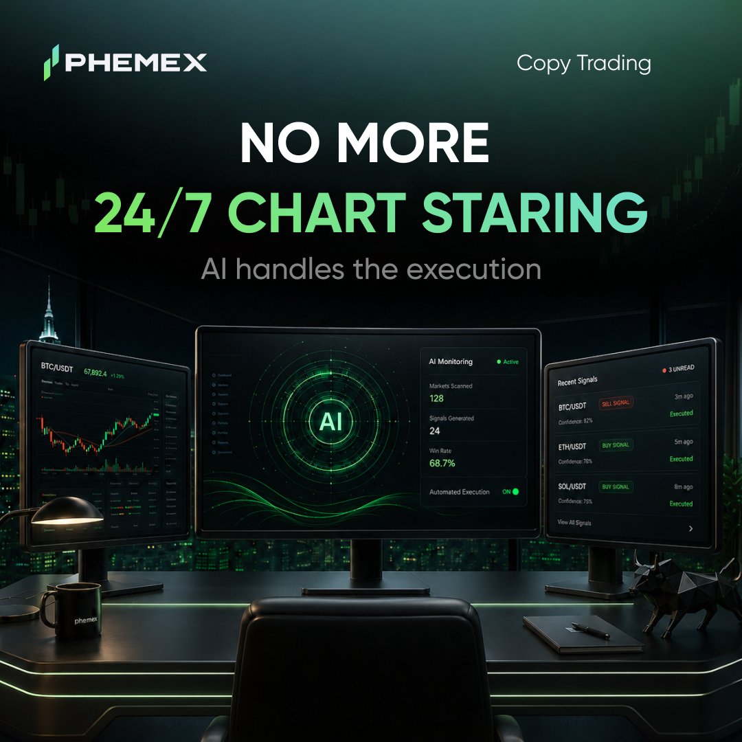Phemex_official's tweet photo. ⌛️Copy Days task reminder:

keep eligible copy positions active and check your progress regularly. Rewards are based on campaign rules and completed tiers.

🎁 0 Profit Sharing · $500,000 Prize Pool · First-Trade Loss Coverage
Trade now: https://t.co/Yt8MaVL7v0 https://t.co/XLZSV8j9Qu