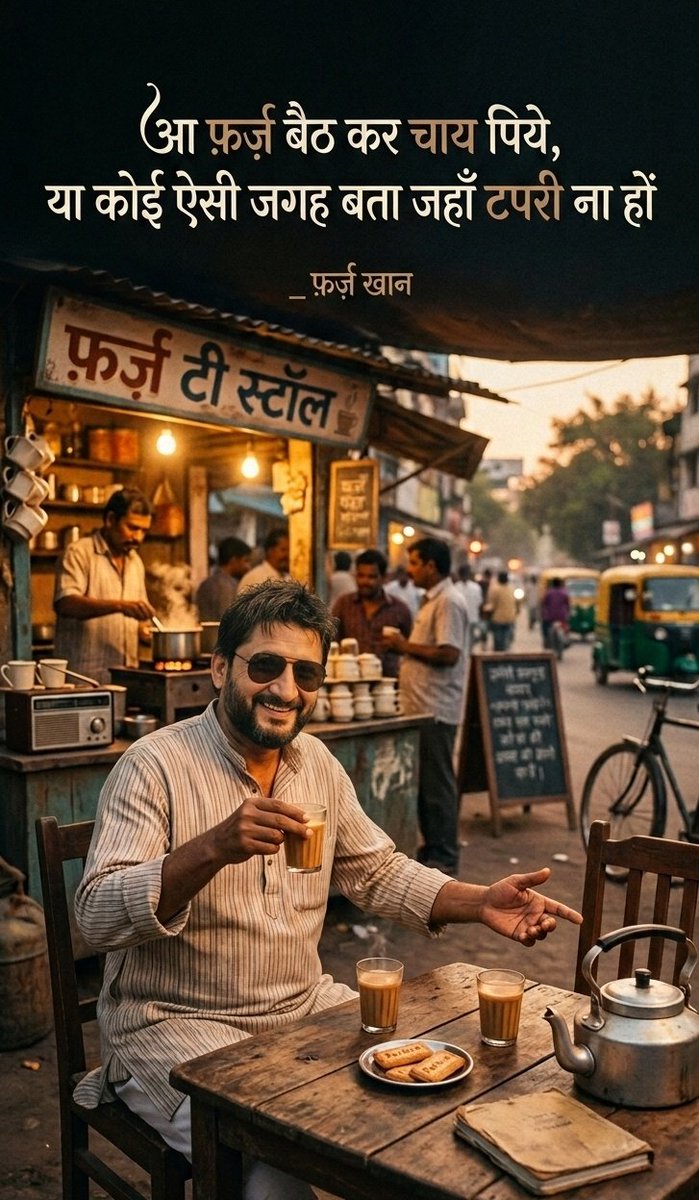 farzluscious's tweet photo. आ फ़र्ज़ बैठ कर चाय पिये,
या कोई ऐसी जगह बता जहाँ टपरी ना हों ✨
#Chai #TeaLover #ChaiTime #TeaTime #TeaAddict https://t.co/kNs7a1TGmA