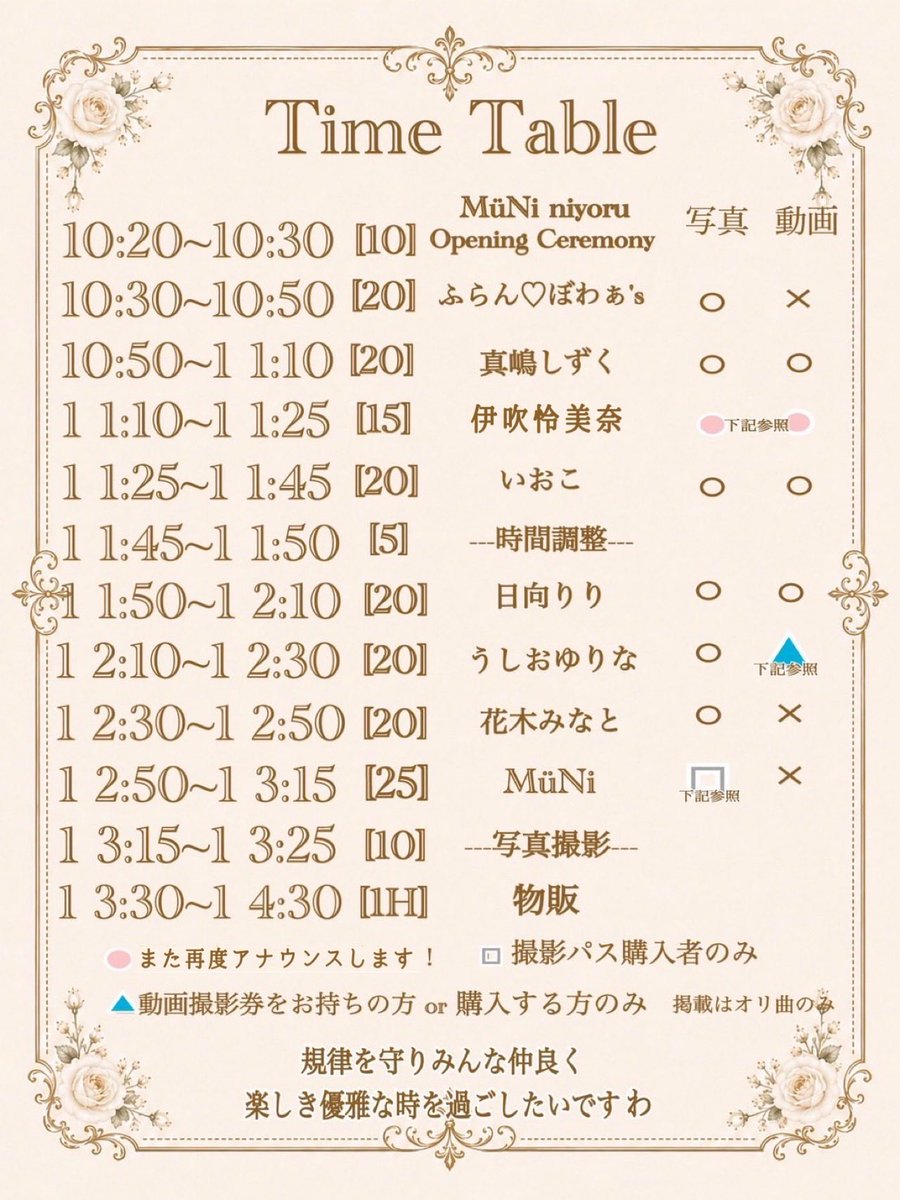 hanimaru8686's tweet photo. MüNi to Himitu no Tea time

離脱しました〜
MüNiちゃんの年4回の主催ライブの１つ、6/2を「むにの日」としてイベントやってるけど平日でライブできないことが多いので今年は6/20を無理やり「むにの日」とカウントしたとかw

ラストの集合写真の時だから載せても良いかな？ってことで。ダメなら教えて https://t.co/YGOAFYWnYK