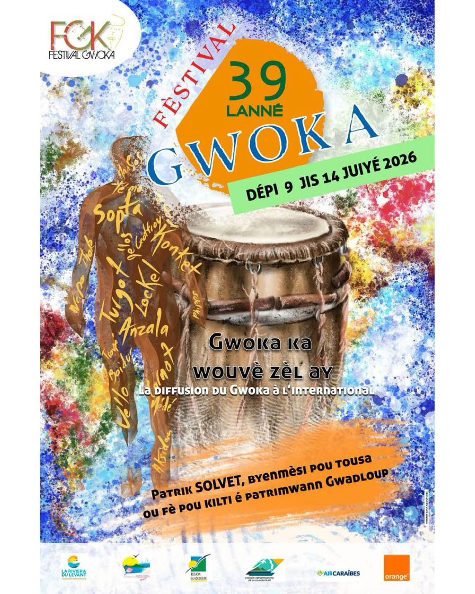 SXM_GLP_Books's tweet photo. 今年のグアドループのGWOKA FÉSTIVALは7月9日から14日との事です🪘 https://t.co/nIHDV0xKFv