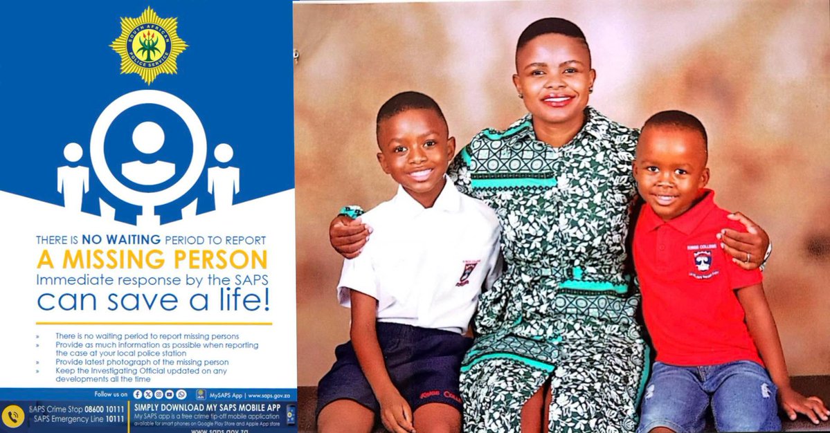 _ArriveAlive's tweet photo. Search for a missing mother and children from Lephalale 

https://t.co/13Qkm8UNPG

#ArriveAlive #MissingPersons @SAPoliceService https://t.co/ESSGDtb7qf