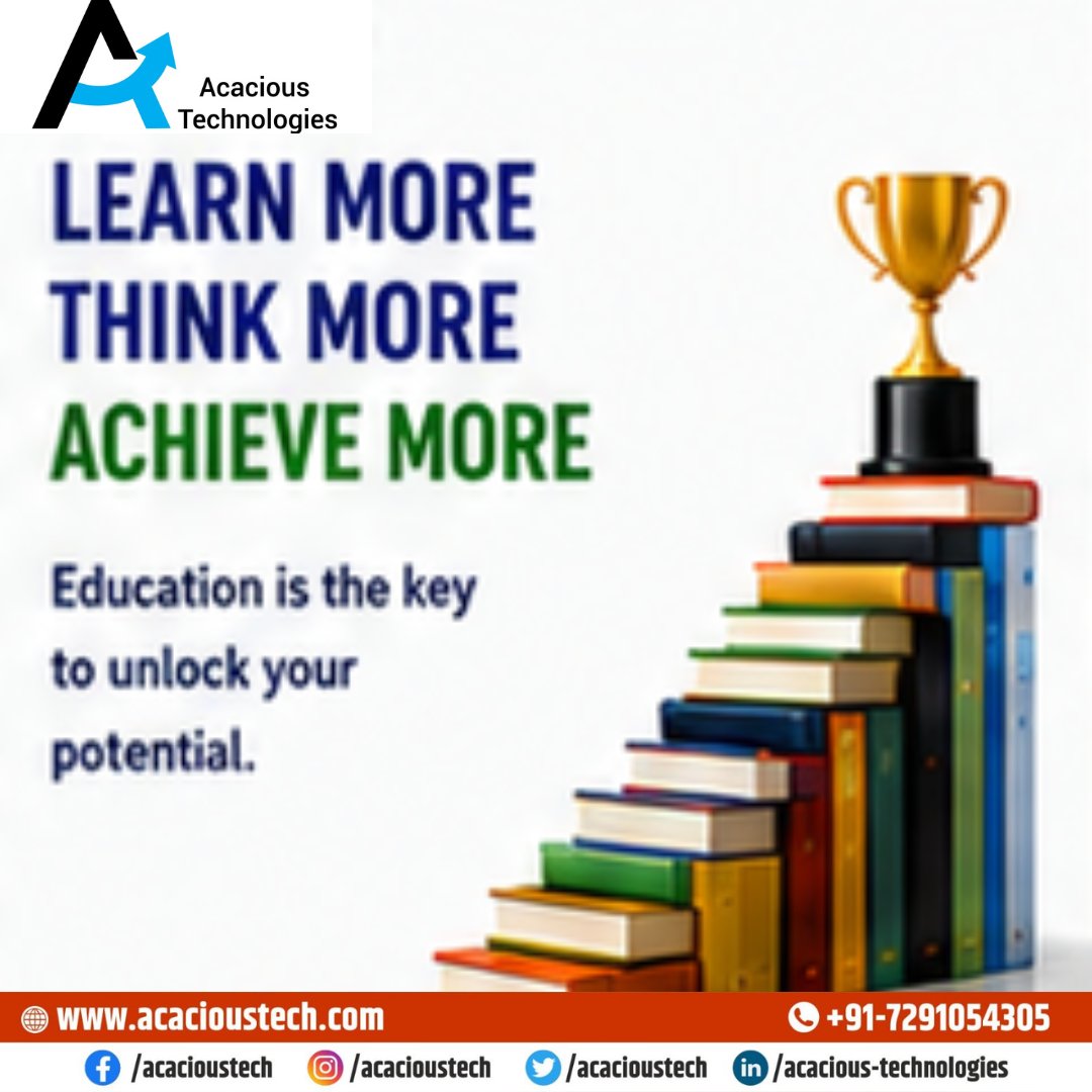 acacioustech's tweet photo. अधिक सीखें,अधिक सोचें,अधिक हासिल करें!शिक्षा ही वह चाबी है जो आपके उज्ज्वल भविष्य के द्वार खोलती है,अपने सपनों को नई उड़ान दें,हर सीख आपको अपने सपनों के करीब ले जाती है
#LearnMore #ThinkMore #AchieveMore #शिक्षा #ज्ञान #सीखना #LearningJourney #CareerGrowth #AcaciousTechnologies https://t.co/5YRWvNwhlW
