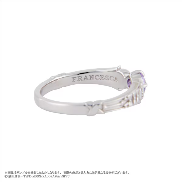 eternorecit's tweet photo. 『Fate/strange Fake』

＜フランチェスカ・プレラーティ＞シルバーアクセサリー リング

フランチェスカ・プレラーティをイメージしてデザインされたリング。
イメージカラーの石を中央に、アーム部分にはドクロとリボンをデザインしております。リング内側には名前の刻印があしらわれています。 https://t.co/zeYCkR4V6A