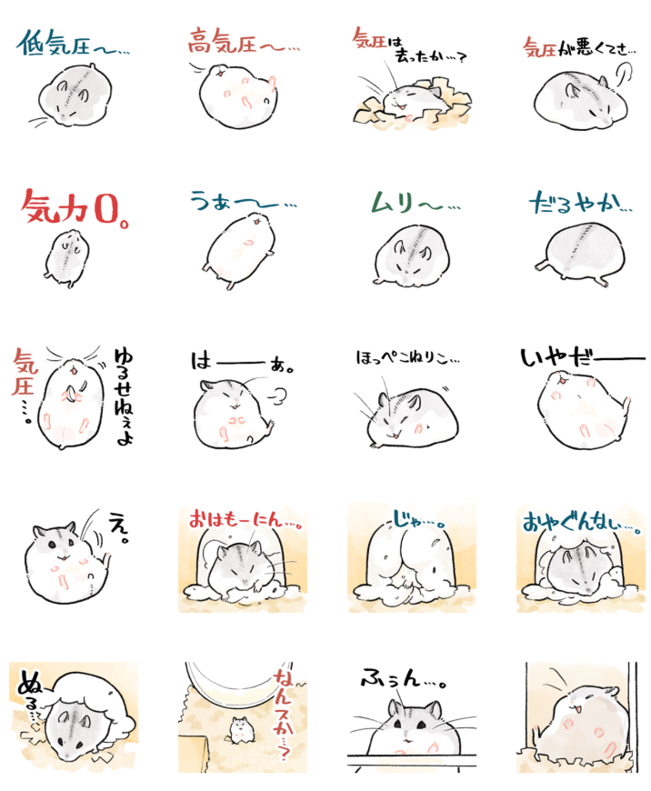 中身こんなハムたちがそろってます！=＾・ω・＾=