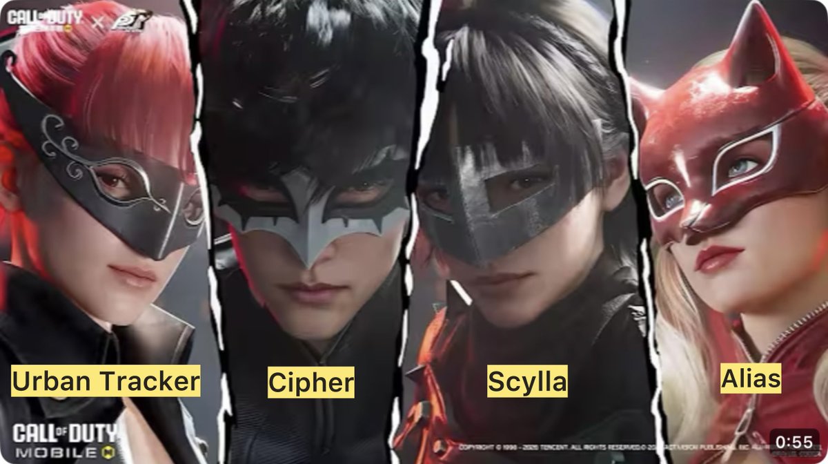 COD Mobile x Persona 5 “collab” Four Legendary Characters first look ...
