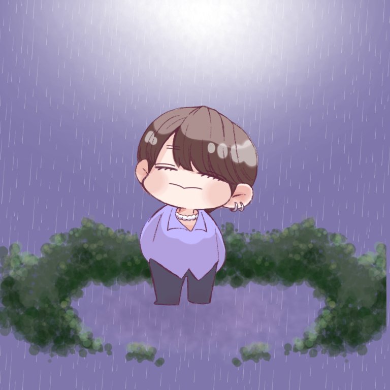 mochimochiman11's tweet photo. 大雨なのでONE💜さん🌧️ https://t.co/2zqouxsQmK
