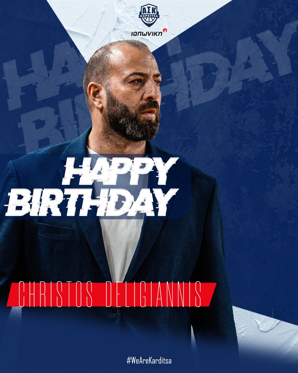 askarditsas's tweet photo. 🎂 Χρόνια πολλά στον Πρόεδρο της ομάδας μας , κ. Χρήστο Δεληγιάννη για τα γενέθλιά του🎉🎂
Happy Birthday @delijoohn https://t.co/IS5pNkOMt9