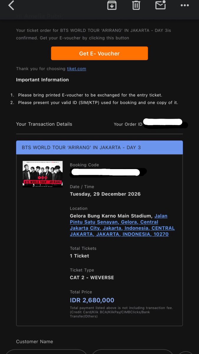teumjw's tweet photo. wts tiket bts jakarta day 3 guyss aku ada lebihan cat 2 SATU tiket, alasan jual karna upgrade tix. #wts #bts #jakarta 

urus sampe fisik yaa, prefer yang full payment krn abis upgrade tix☝🏻

aku mark up tapi masi manusiawi ya, yg mau boleh dm!!! no scam boleh minta wa dan ig 🫰🏻🫰🏻 https://t.co/sHJPO7rUY2