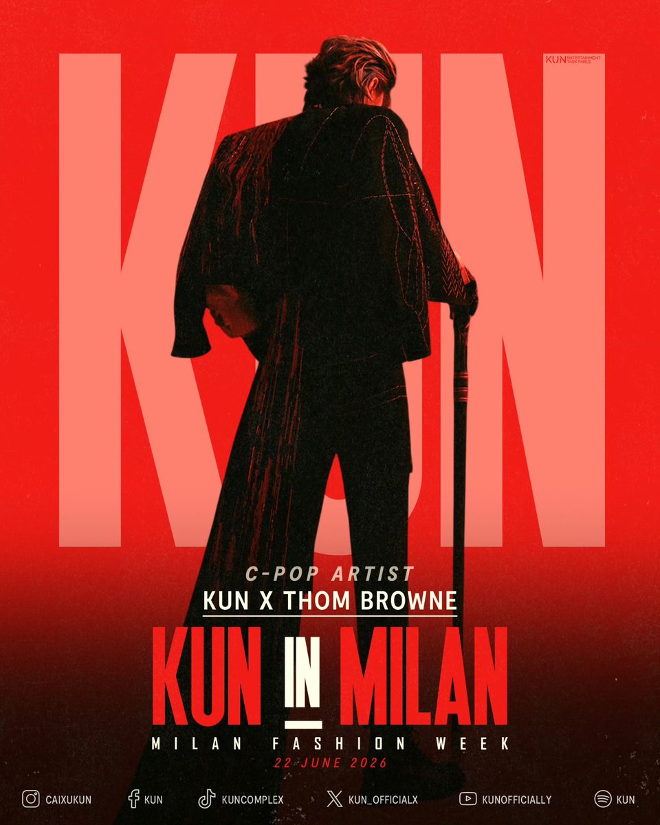 KUNETF's tweet photo. KUN’s appearance at Milan Fashion Week reflects the increasing international recognition of his artistic identity and his influence within contemporary culture.

KUN’s MFW moment
#KUN #KUNxTHOMBROWNESS27 #THOMBROWNE #MFW
@kun_officialx @ThomBrowne https://t.co/IjSV1pYcWh