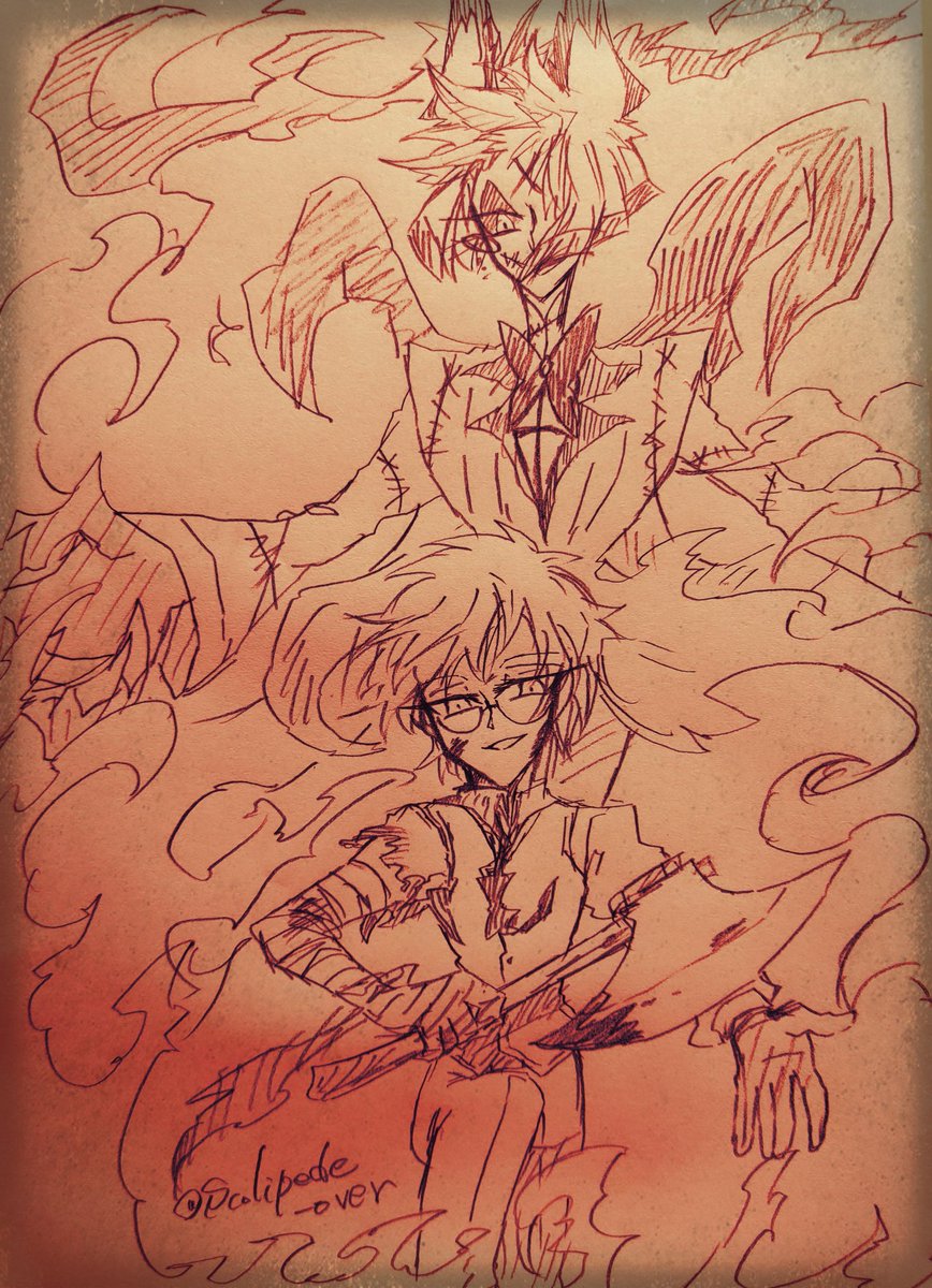 scolipede_over's tweet photo. #HazbinHotelPilot
#HazbinHotelFanart
#HazbinHotelAlastor
主催様の許可頂いたので、2025年にアラスター殺人鬼アンソロジーに寄稿した人生初の本の中身を公開します。
タイトルは「It's show time!!」でした
(リプに続きます。)4/26p https://t.co/TITJ1t1qsc