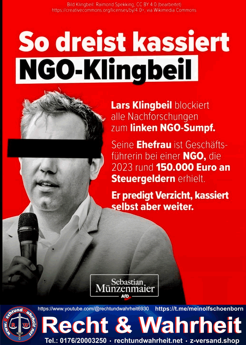 m_schonborn's tweet photo. #Klingbeil, #Schönborn, #Recht, #Wahrheit, #NGO, #Steuergelder, #Verzicht, #Verrat, https://t.co/Bt8EbvQvRe