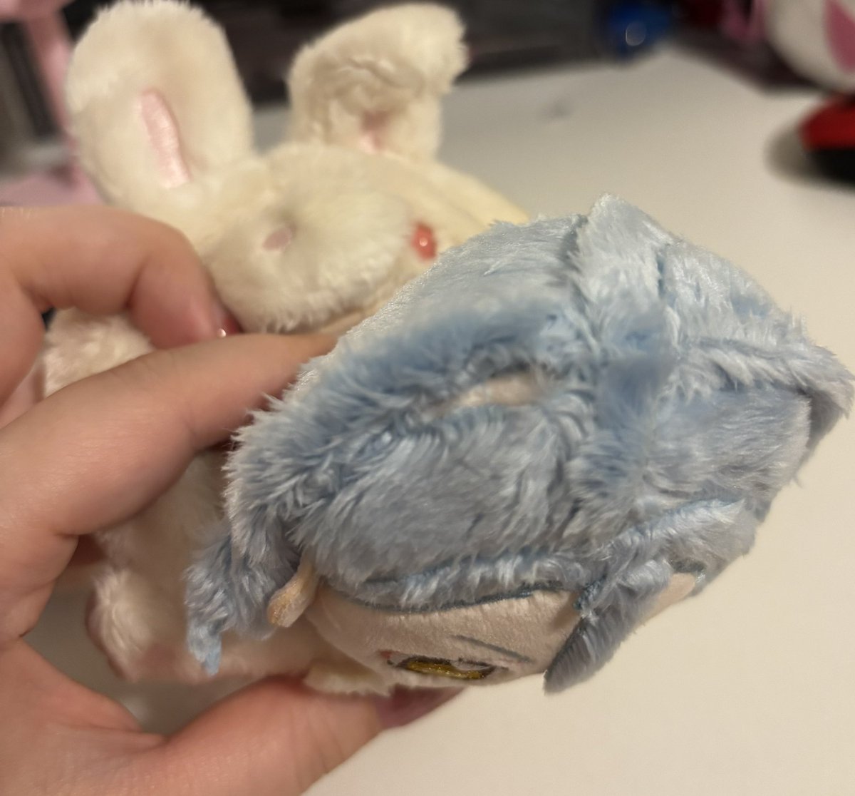 m1melix's tweet photo. いつぬいのチトセ綿足りてないのか顔変だしHiMERUは頭部見えてるんだが😭
交換してもらえるんかな？😭😭 https://t.co/hubjs9xPey