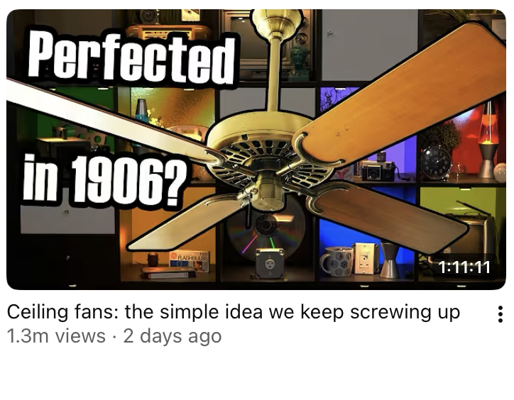 cak3dboss's tweet photo. @mandylane06 how about a 1 hour and 11 minute video about ceiling fans? https://t.co/K7AePLd1PV