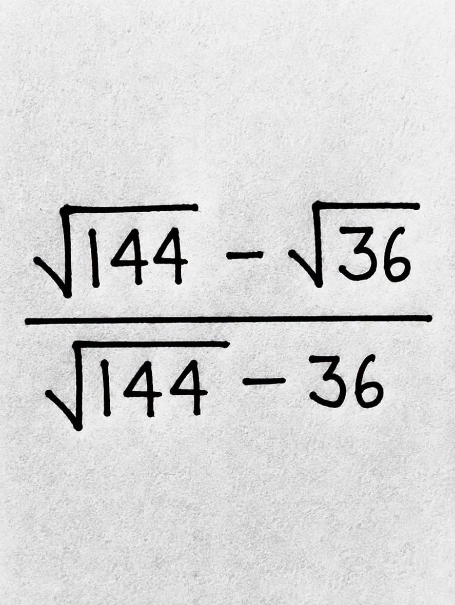 AnnFudd's tweet photo. @UchennaF28384 Simplify
12-6 over 12-36 =6/-24 =   - 1/4 https://t.co/GesapTBlpp